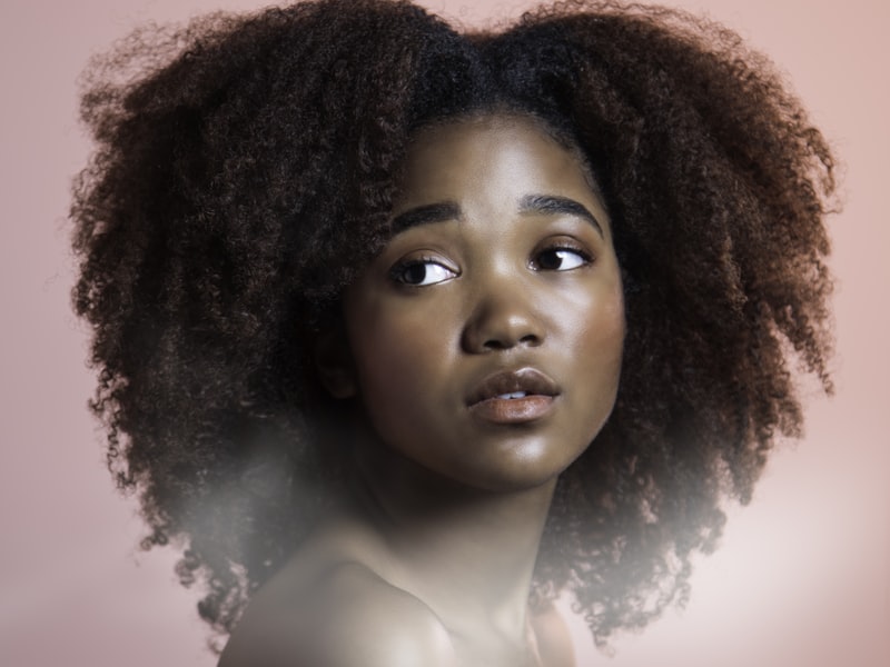 Before: hair before colour treatment